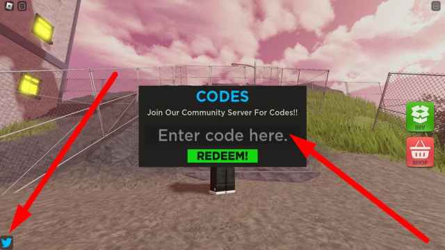 How to redeem codes in Roblox Only Up Blox