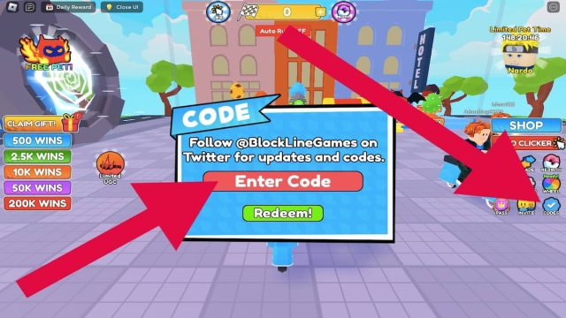 How to redeem codes in Roblox Motorcycle Race