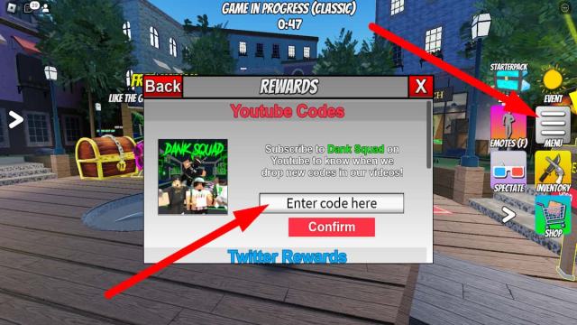 How to redeem codes in The Dank Murderer 2 in Roblox