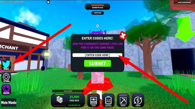 How to redeem codes in Roblox Trade Clicker