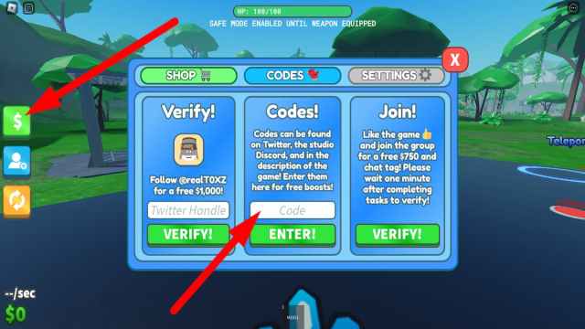 How to redeem codes in War Age Tycoon