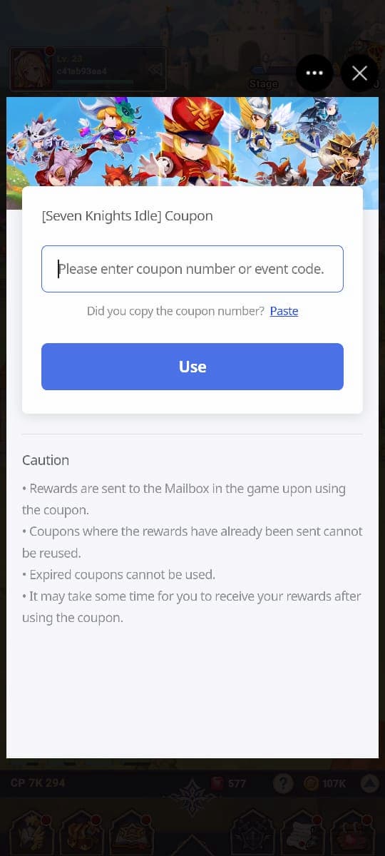 Seven Knights Idle Adventure Codes Are there any? Touch, Tap, Play