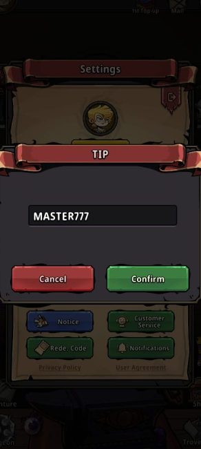 Smithing master how to redeem code