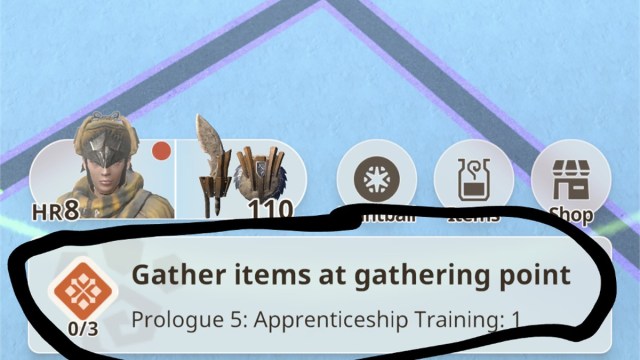 The quest screen in Monster Hunter Now