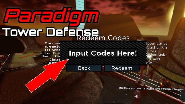Paradigm-Shift Tower Defense Codes - Roblox 