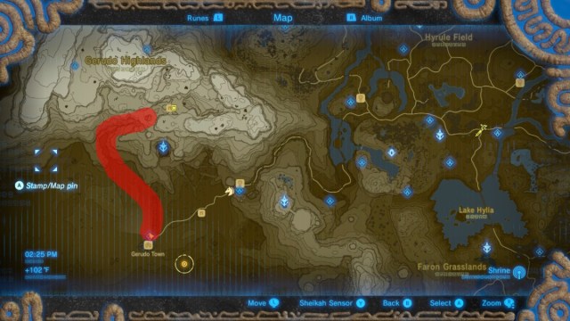 a map to get to the yiga hideout