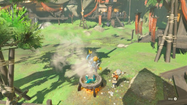 Cooking seafood in breath of the wild