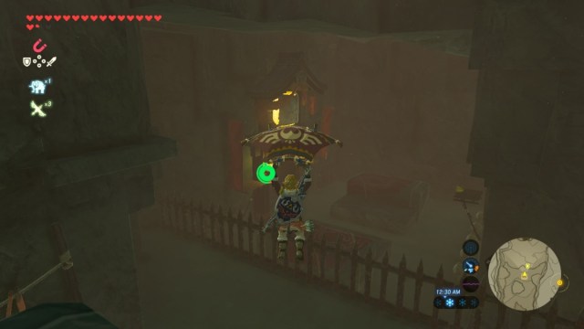 gliding in the yiga hideout