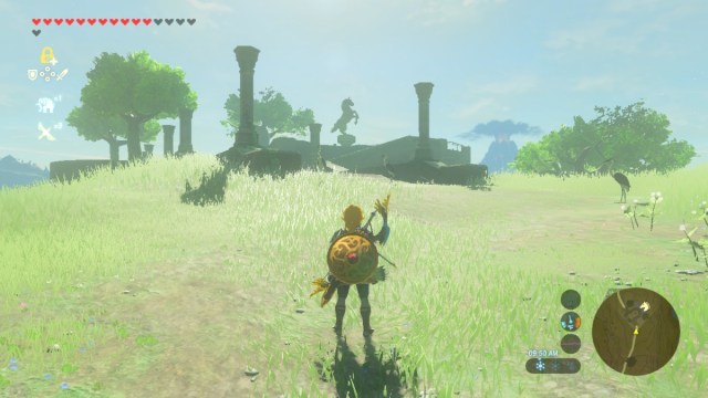on a hill in breath of the wild