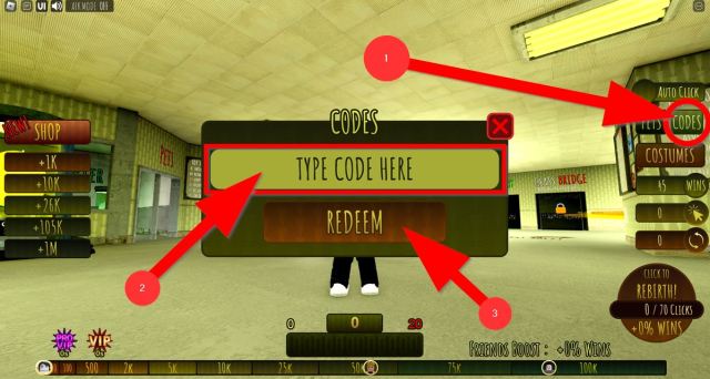 How To Redeem Codes In Backrooms Race Clicker