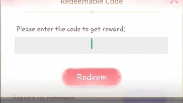 Redeeming codes in Starry Love