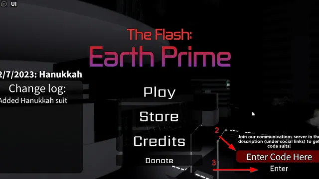 How to redeem codes in The Flash: Earth Prime