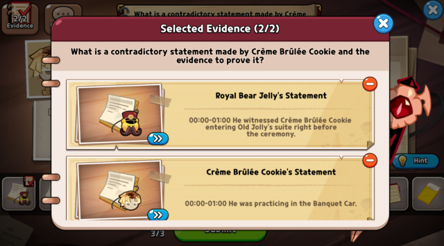 creme brulee cookie contradictory statement