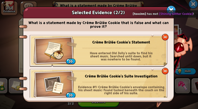 creme brulee cookie false statement