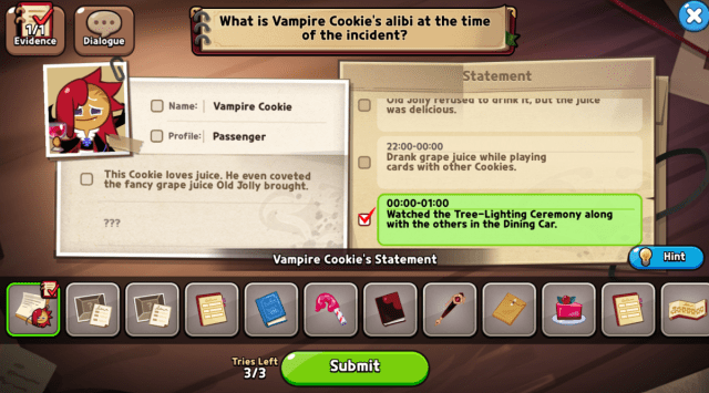vampire cookie alibi