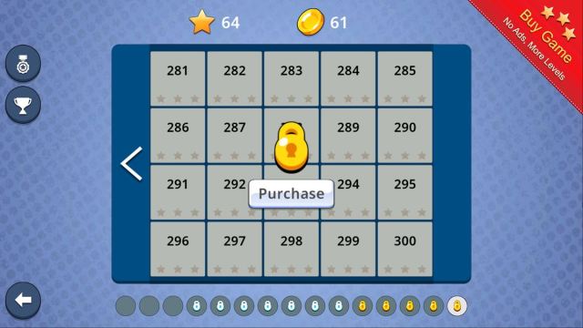 How many levels are in Brain It On!, and how do you unlock them?