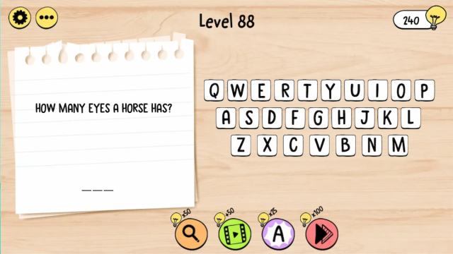 Level 88 in Brain Test: Tricky Words