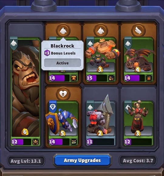 Army Upgrades in Warcraft Rumble