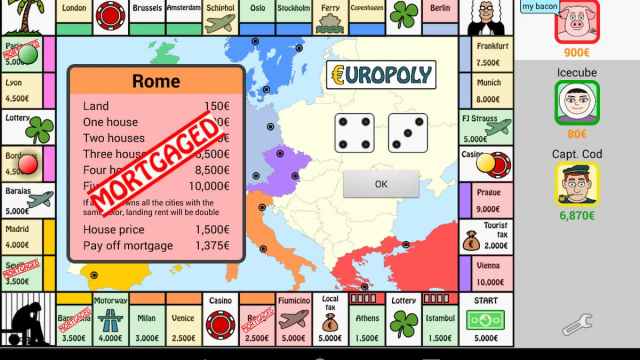 Europoly is Monopoly board game, but set in Europe and playable on your phone.