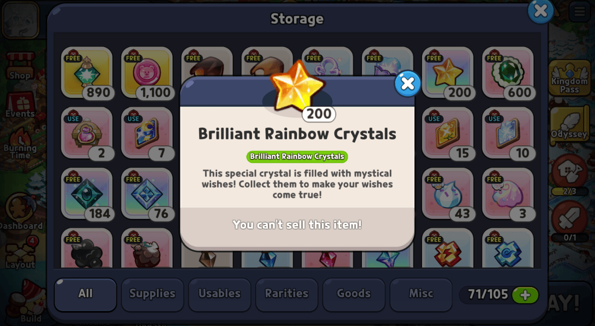 What are Brilliant Rainbow Crystals in Cookie Run Kingdom? - Answered