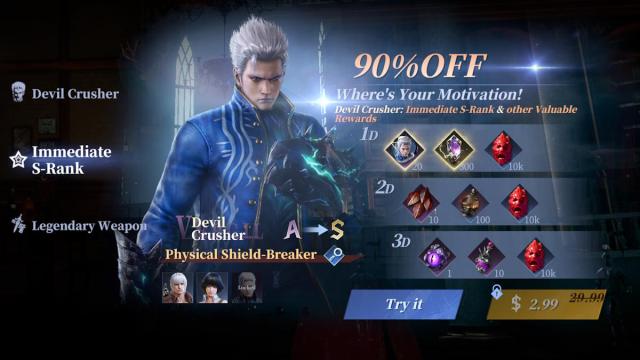 Is Devil May Cry: Peak of Combat on mobile pay-to-win?
