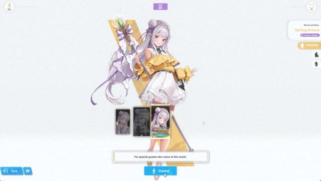 Changing Emilia's outfit in goddess of victory nikke